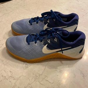 Nike Metcon 3 Obsidian Mens Training Shoe Size 9.5 (Blue with Gray)